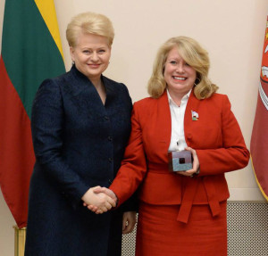 Dalia Grybauskaitė and Cindy Pasky